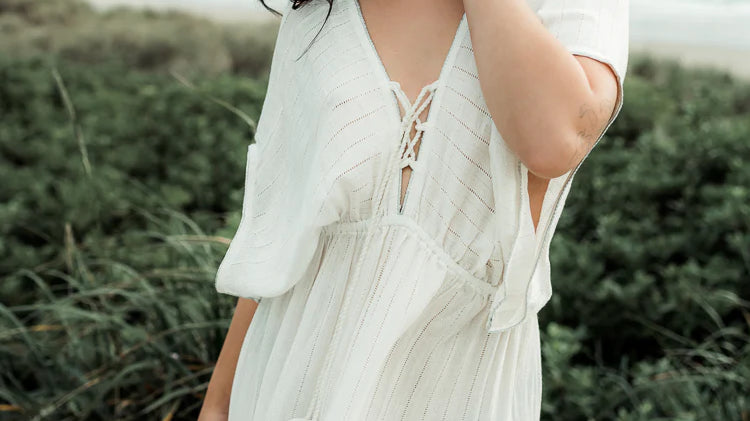 model wearing a spring break outfit