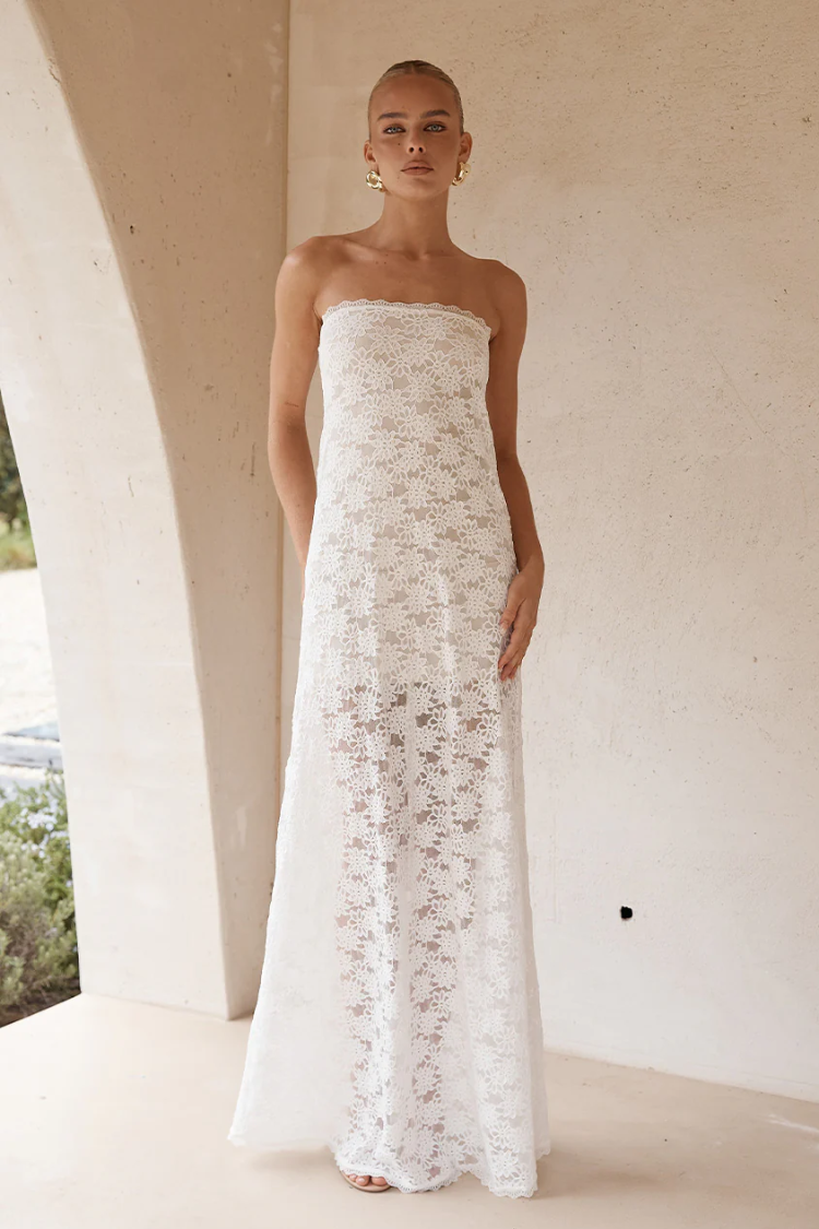 Kinera Maxi Dress - White