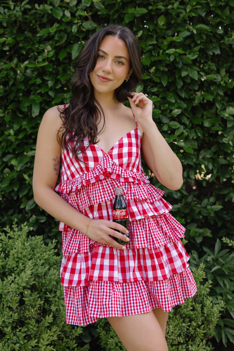 Providence Mixed Gingham Mini Dress - FINAL SALE  Confte