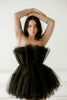 Alizee Tulle Mini Dress - Black