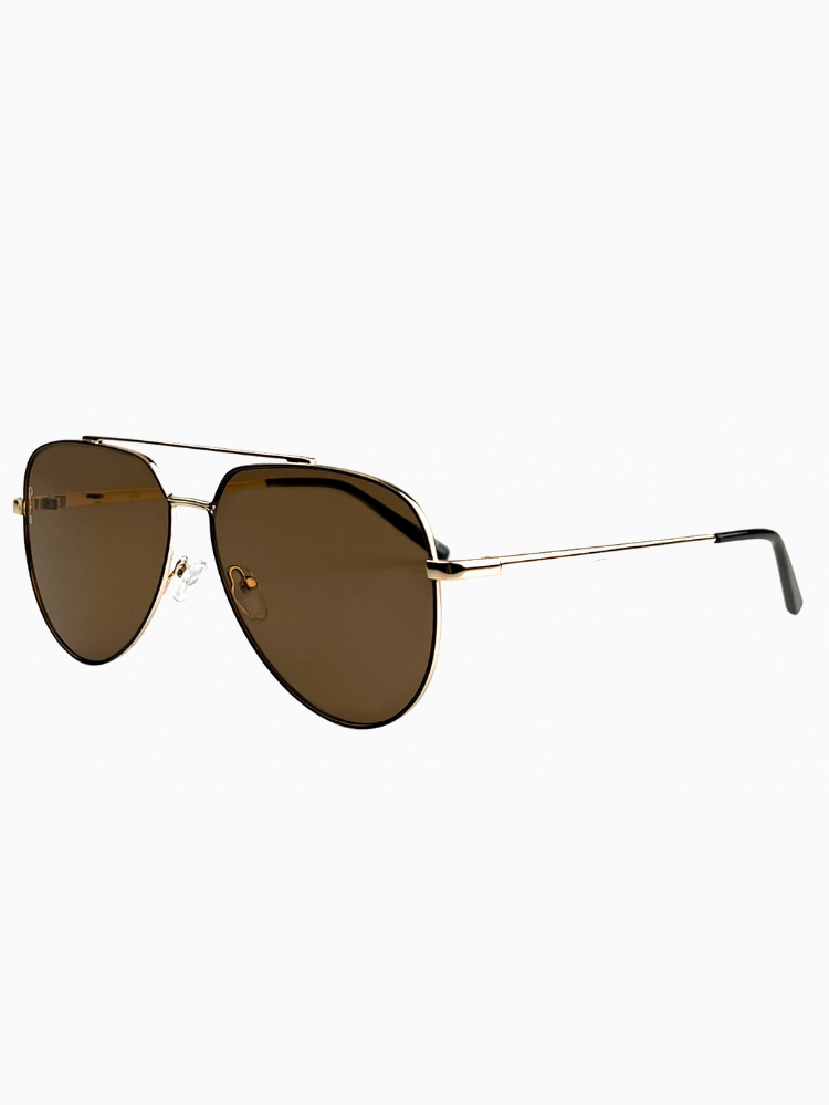 billie brown aviator sunglasses from otra eyewear