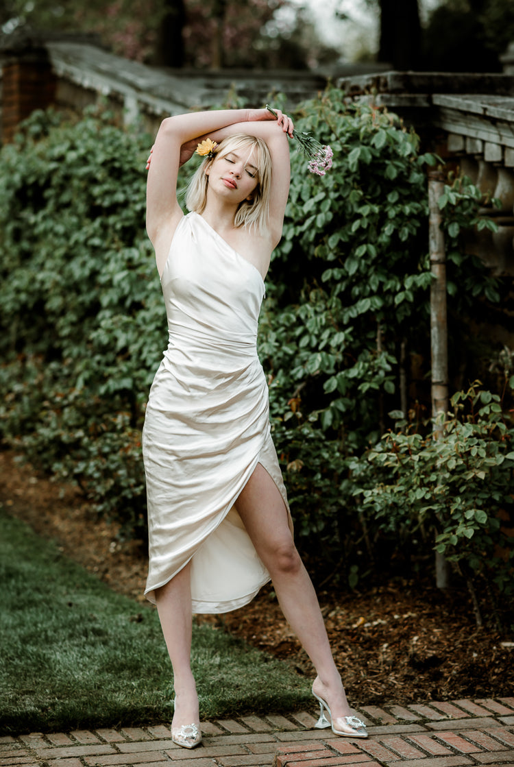 cassini midi dress from elliatt in pearl