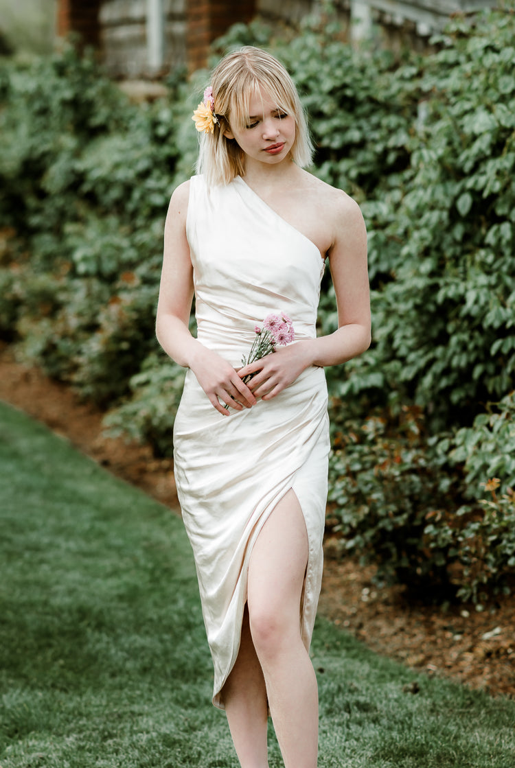 cassini midi dress from elliatt in pearl