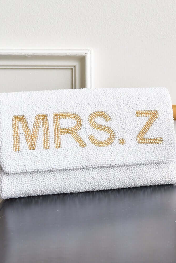 customized initial clutch for wedding, bridal clutch, wedding clutch for bride