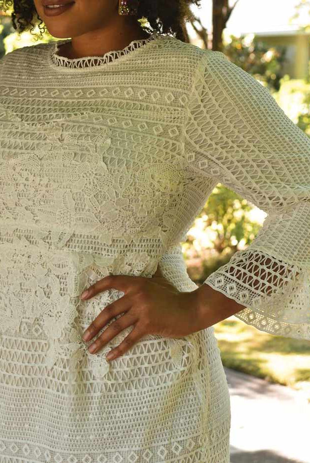 plus size white dress, plus size rehearsal dinner dress, plus size white lace dress, white lace long sleeved dress, plus size bride