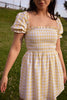 yellow gingham mini dress, charlie holiday siena gingham dress, gingham sundress, yellow gingham sundress
