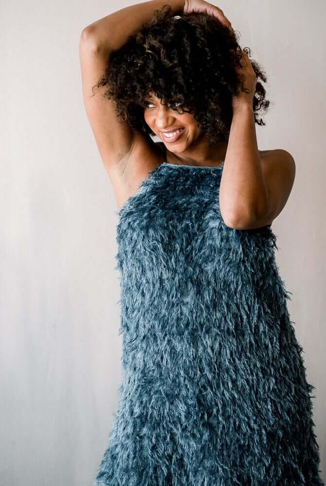 blue fringe mini, blue cocktail dress, blue feather mini dress, feather mini dress, blue feather mini cocktail dress, cult gaia lookalike, feather party dress