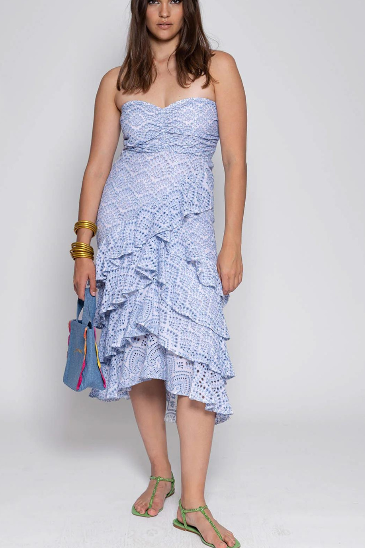 flavie blue eyelet dress sundress