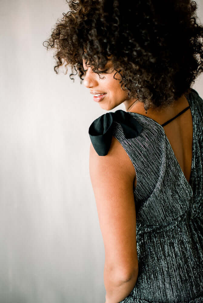 metallic silver v neck knit maxi dress, silver maxi dress, sabina musayev lookalike, nye wedding guest dress, what to wear for nye wedding