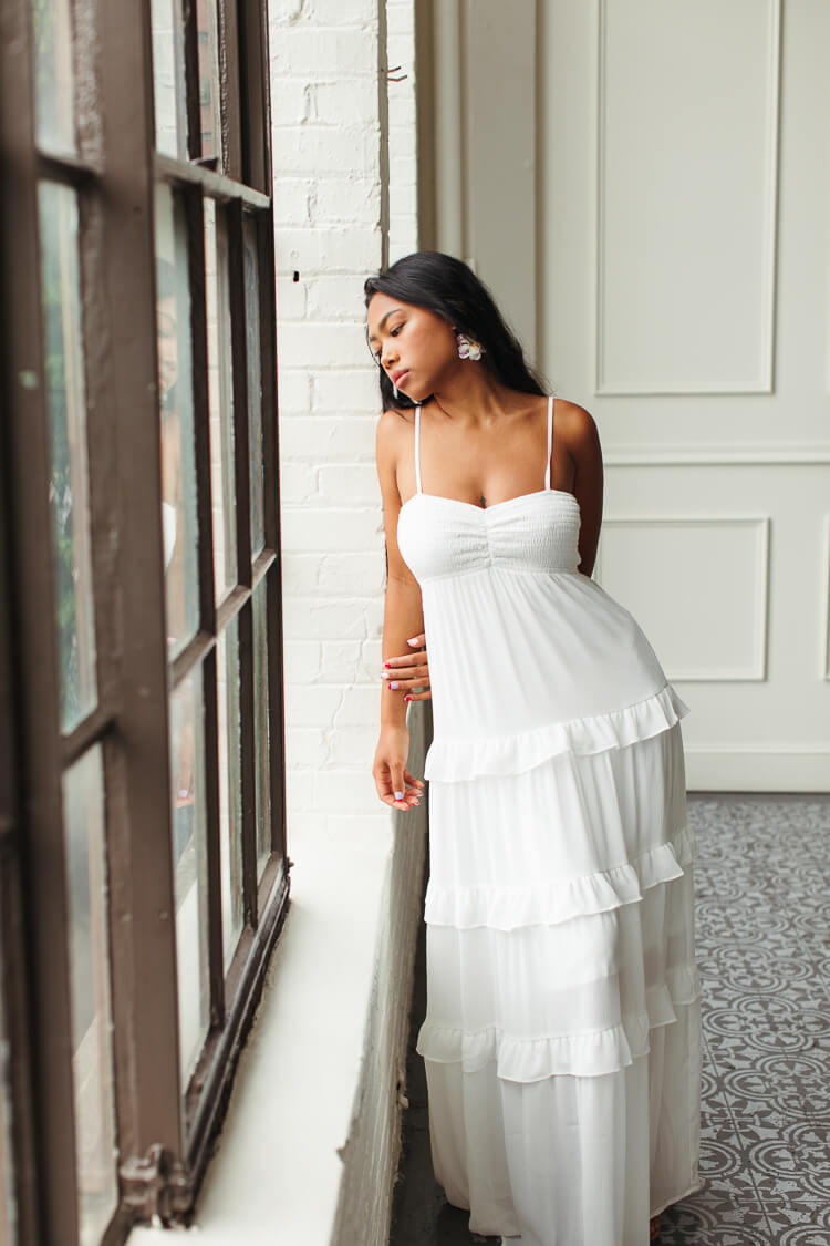 white maxi dress amazon Kauai Ruffle Tier M Size:33W/34L Lilac Chiffon Short Bridesmaid Peppermayo Exclusive The Elmont long mermaid dresses