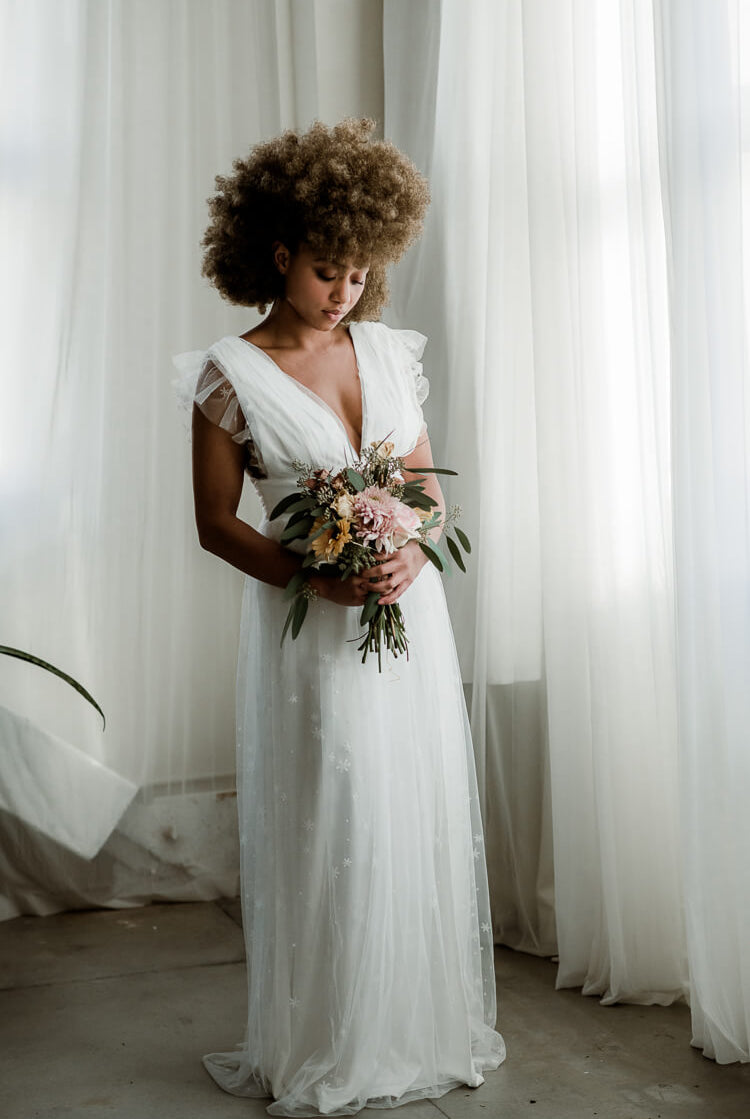 starry eyed white glitter star maxi dress confête