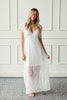 white lace maxi dress, white lace dress, long white lace maxi dress