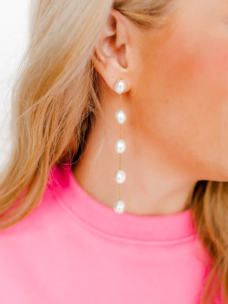 pearl drop earrings for bride