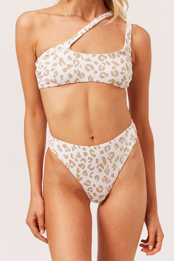 The Brody Bottom - Gold Leopard Jacquard  - FINAL SALE