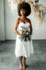 Yvette Lace A-Line Midi Dress - White