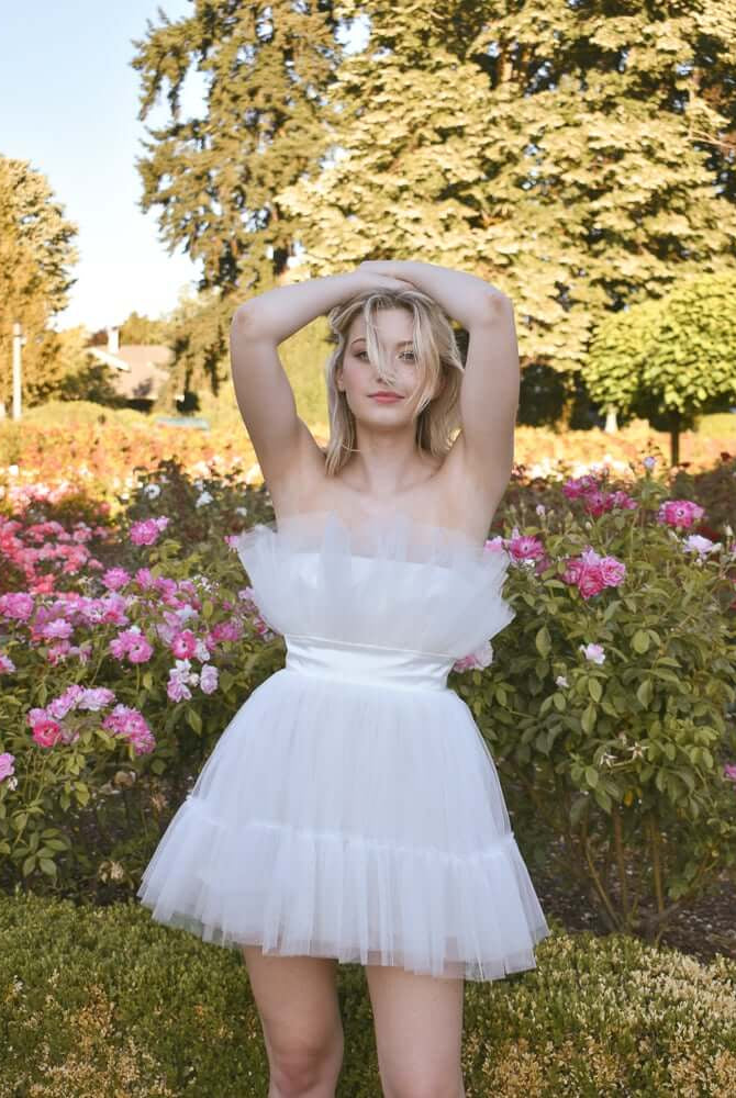 model wearing the Katie May Elle dress