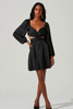 anamarie black dress with cutouts from astr