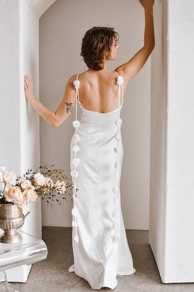 Belle Rosette Maxi Dress S