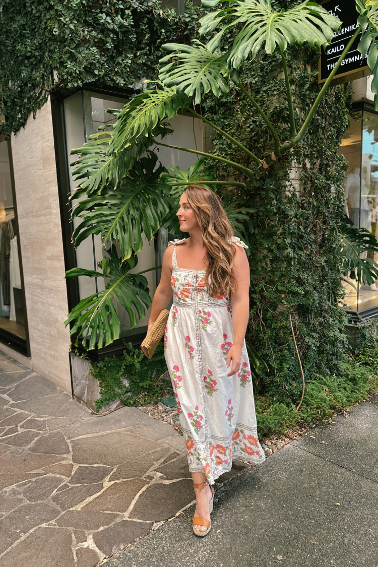 summer floral midi dress Adelaide Floral Midi Dress M