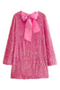 Irina Pink Sequin Mini Dress with Bow