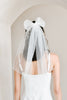 Love Spell Pearl and Tulle Bridal Bow Barrette Veil