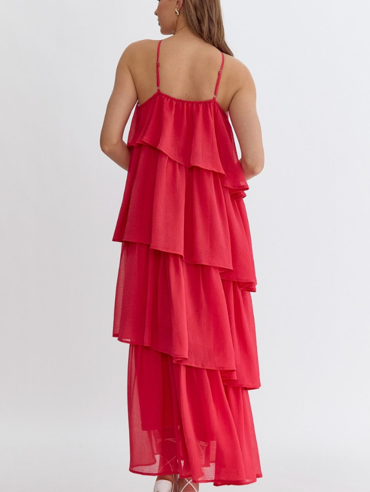 Lyon Rosette Maxi Dress