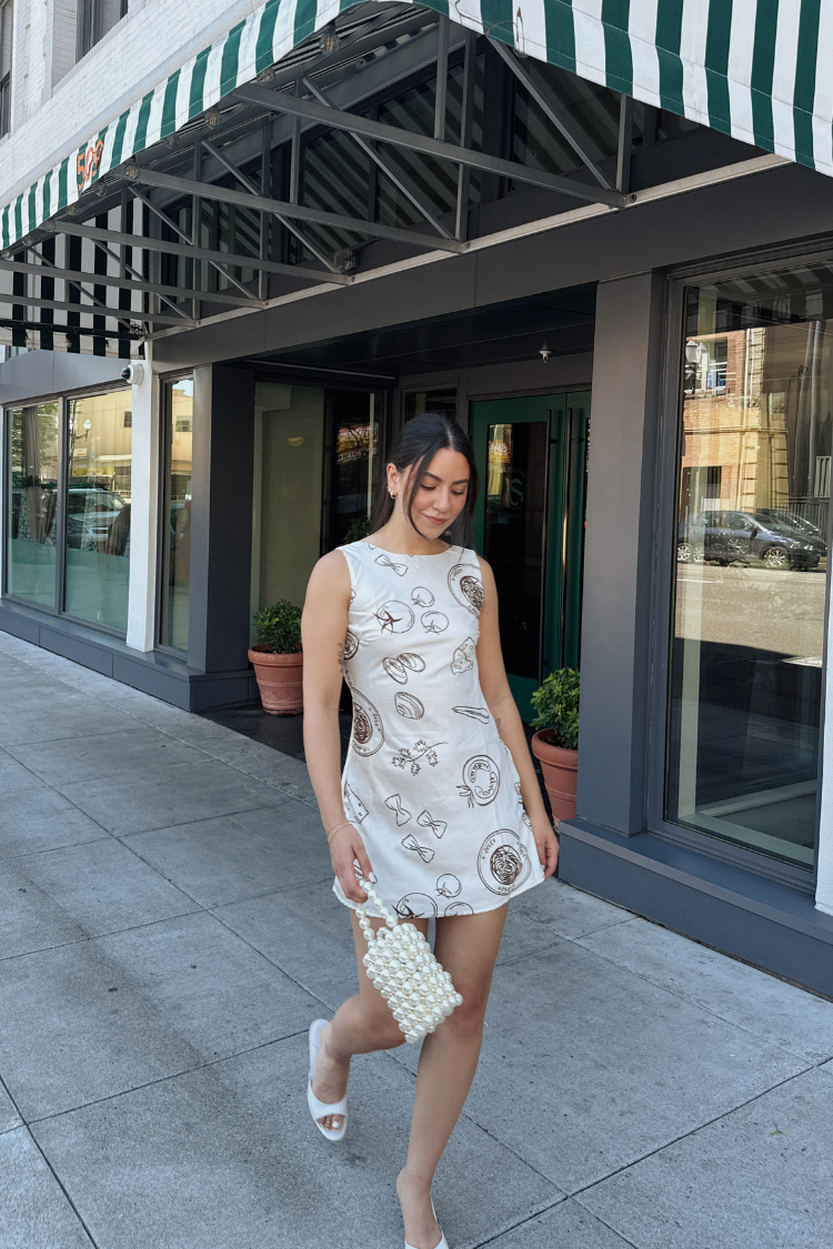 Italian Dreams Satin Sleeveless Mini Dress
