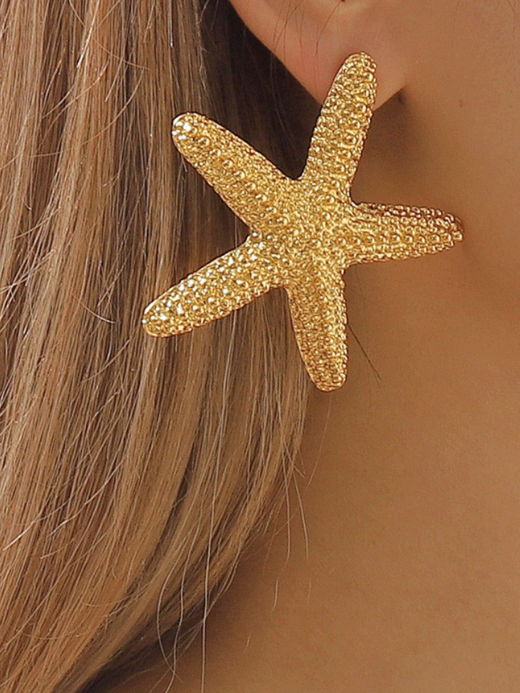Starfish Gold Earrings