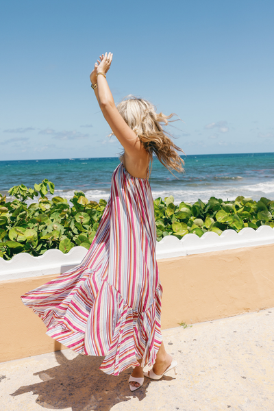 paloma maxi dress The Stripe M / Multi Resort | Vacation Women's size:20 and perfect from beach ZAPAKA Women Ball Gown