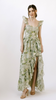 Victoria Green Rose Maxi Dress