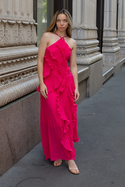 cantara ruffled midi dress Verona Garden Ruffle Midi Dress