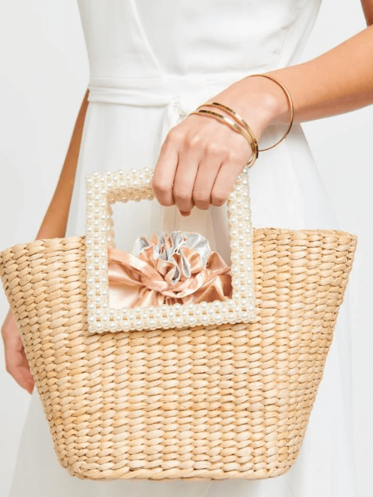 Whitsunday Pearl Straw Tote Bag