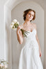 Chiara White Bustier-Style Midi Dress
