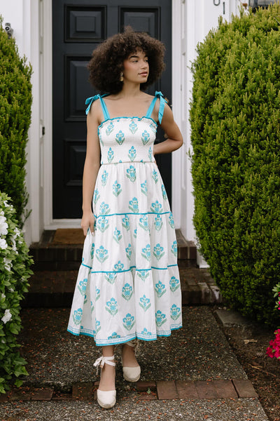 giovana maxi dress Hillstone Block Print Midi Dress S / Multi