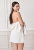 Margaux Bow Back Mini Dress - White
