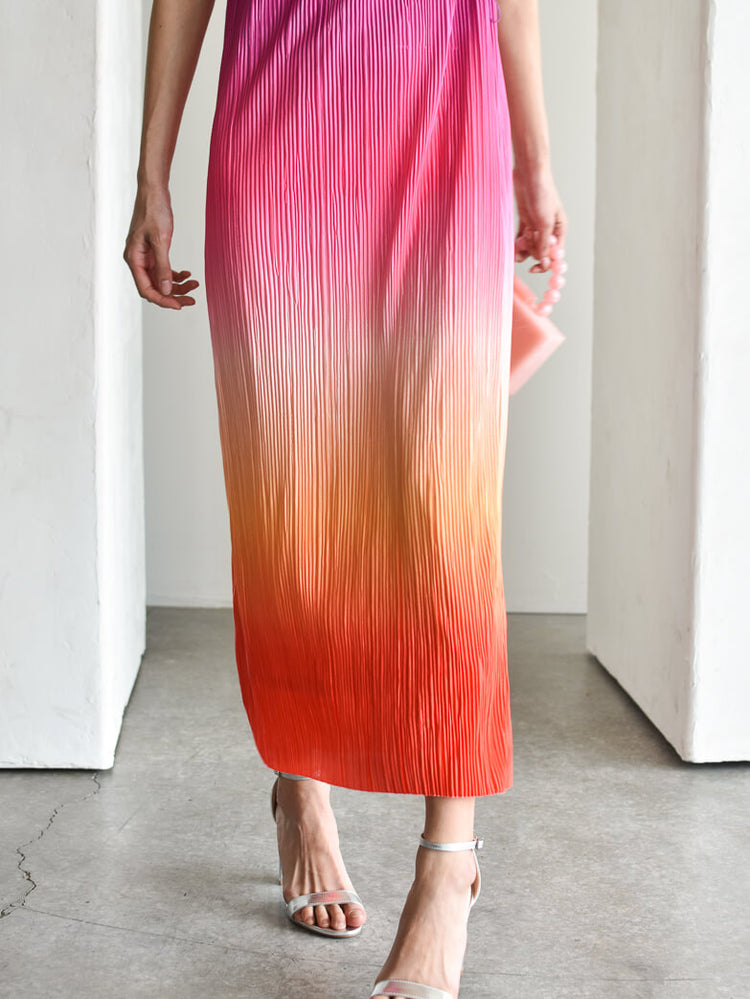 Paradise Found Ombre Midi Dress