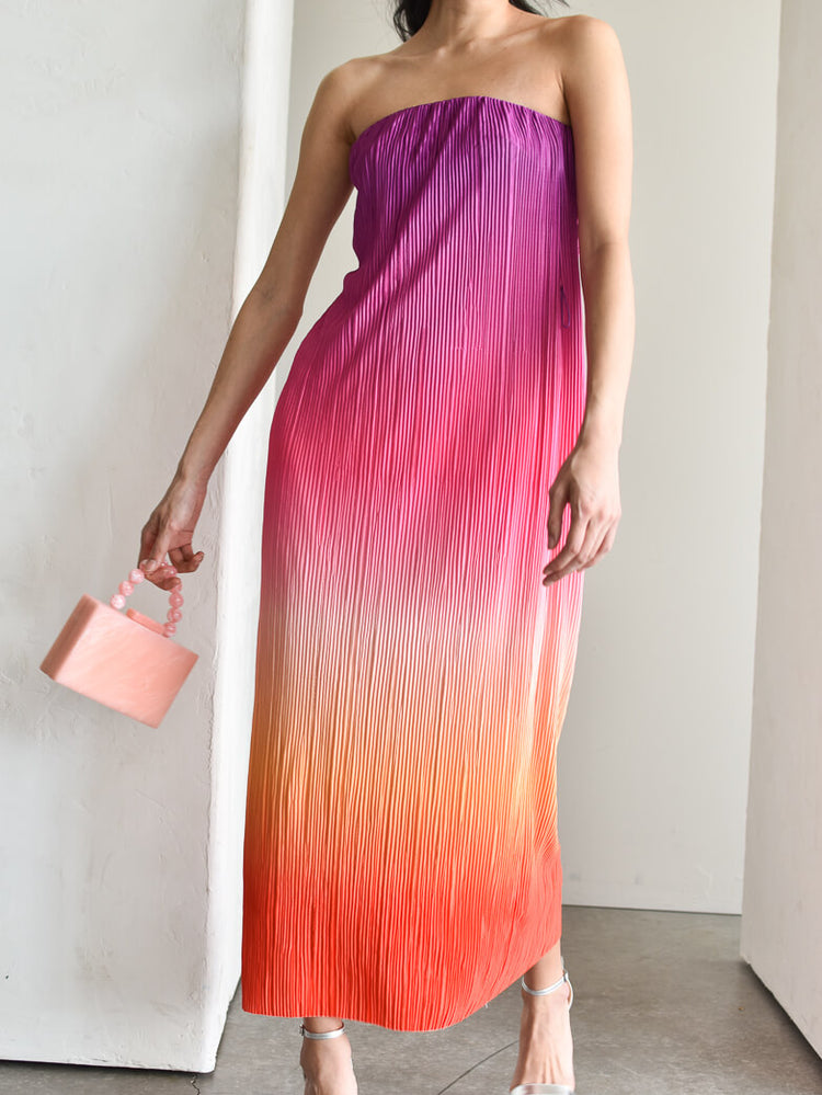 Paradise Found Ombre Midi Dress