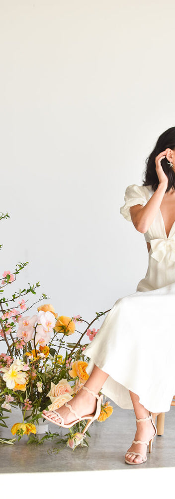 Lucy Poppy Brocade Dress