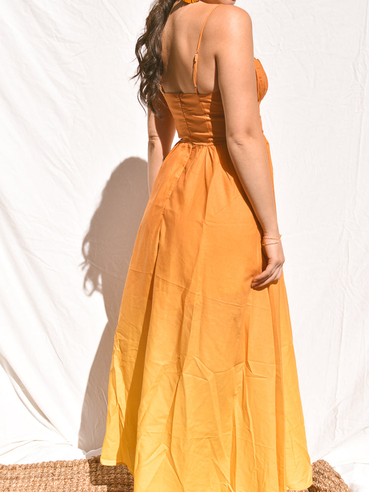 Wailea Sunset Ombre Maxi Dress - Orange
