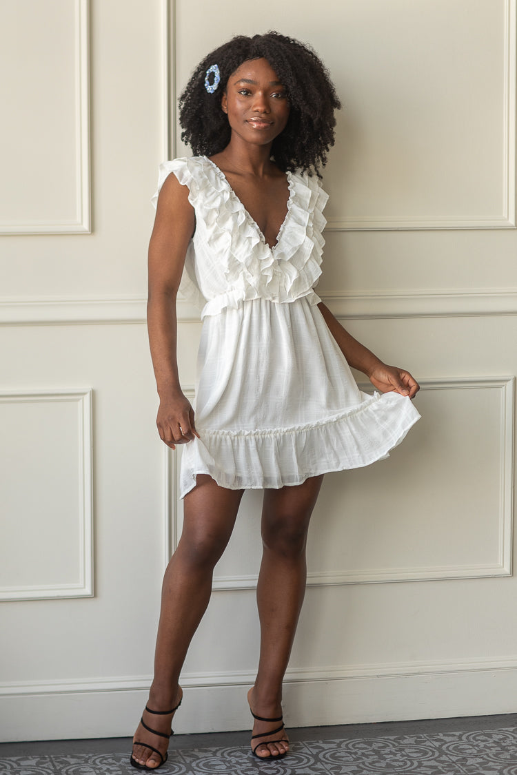 Little white cheap summer dress