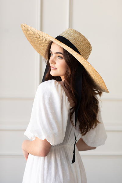 Daydreamer Straw Hat with Ribbon Tie