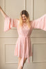maggie pale pink sequin flowy sleeved mini dress from jay godfrey
