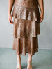 Butterscotch Sequin Midi Skirt