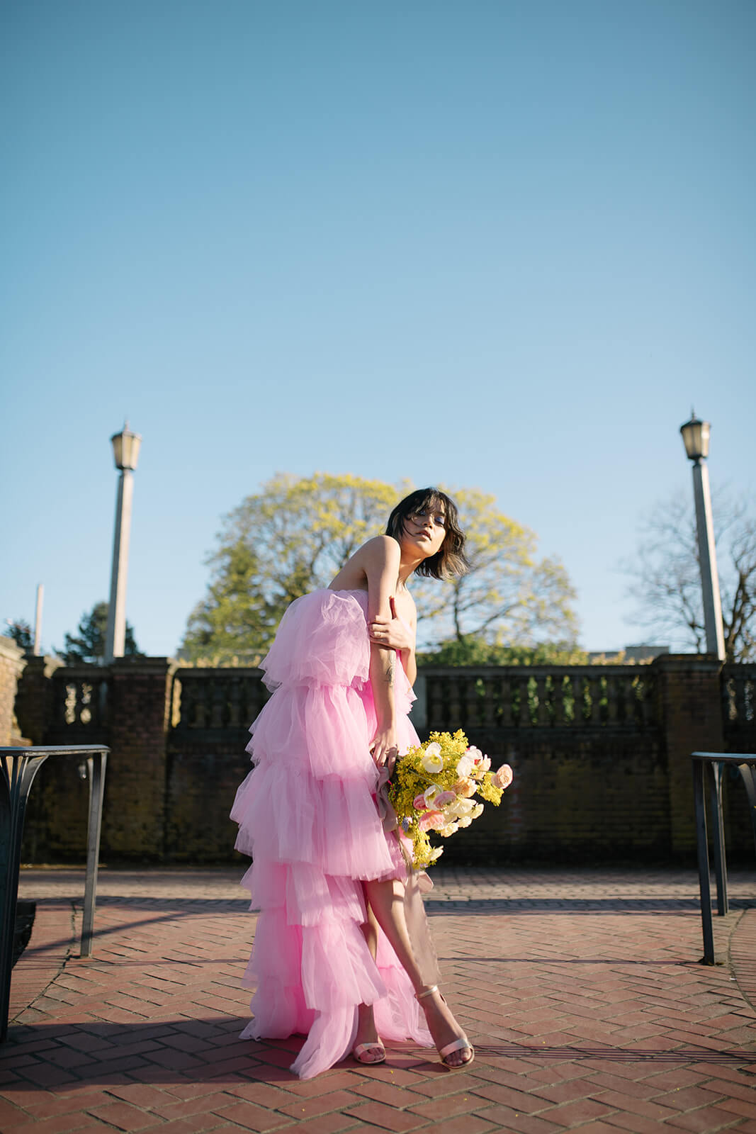 pink tulle dress, pink tulle party dress