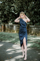 navy cassini dress from elliatt, navy bridesmaids dress