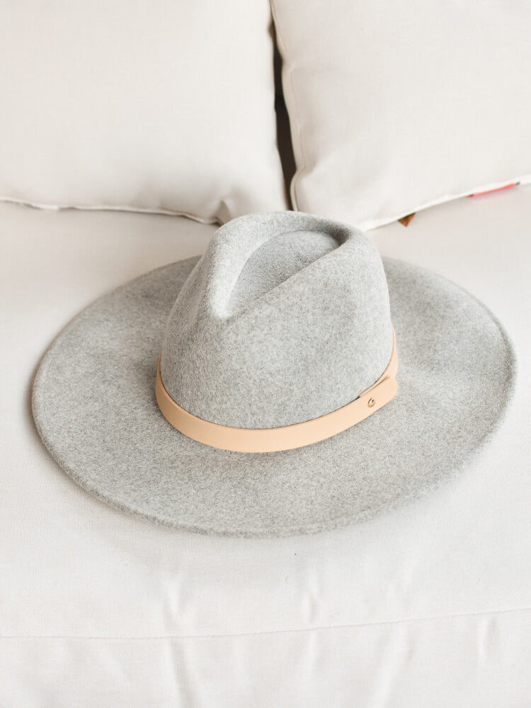 heather gray fedora hat, wool fedora hat, gray hat, ultimate gray fedora hat
