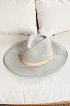 heather gray fedora hat, wool fedora hat, gray hat, ultimate gray fedora hat