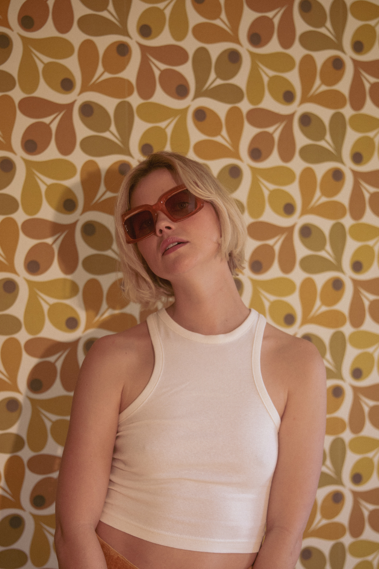 Chelsea Honey Rectangular Sunglasses from Otra Eyewear