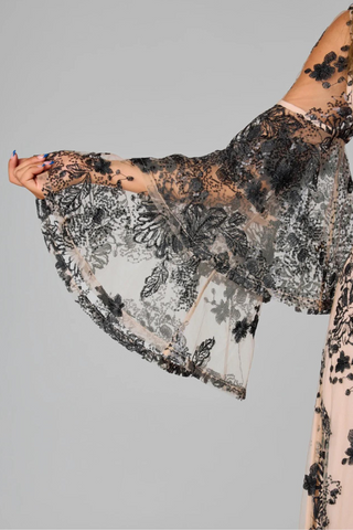 Colette Flamenco Long Sleeved Maxi Dress
