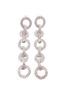 Crystal Silver Chain Earrings